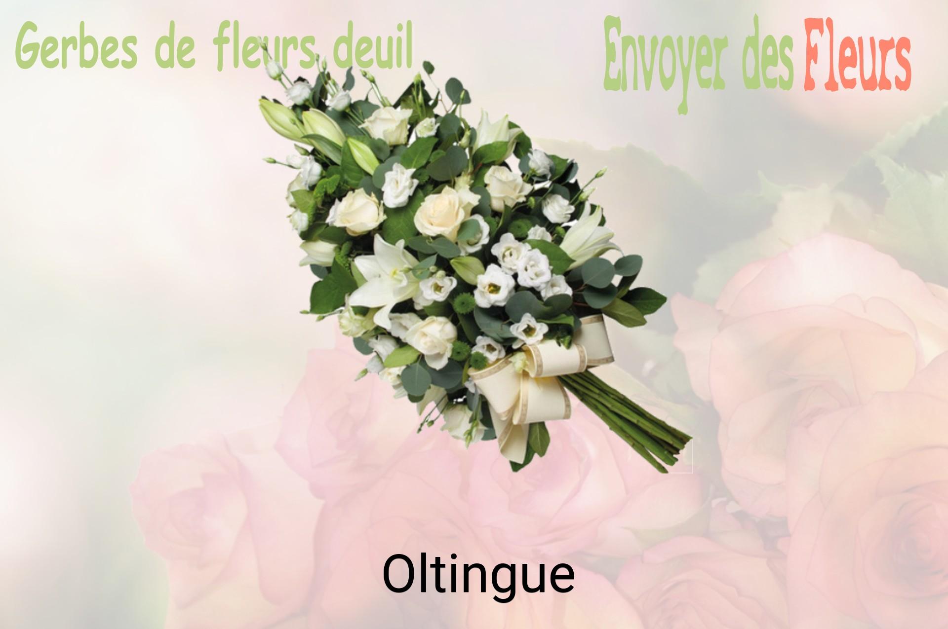Gerbe de fleurs de deuil livrée à Oltingue
